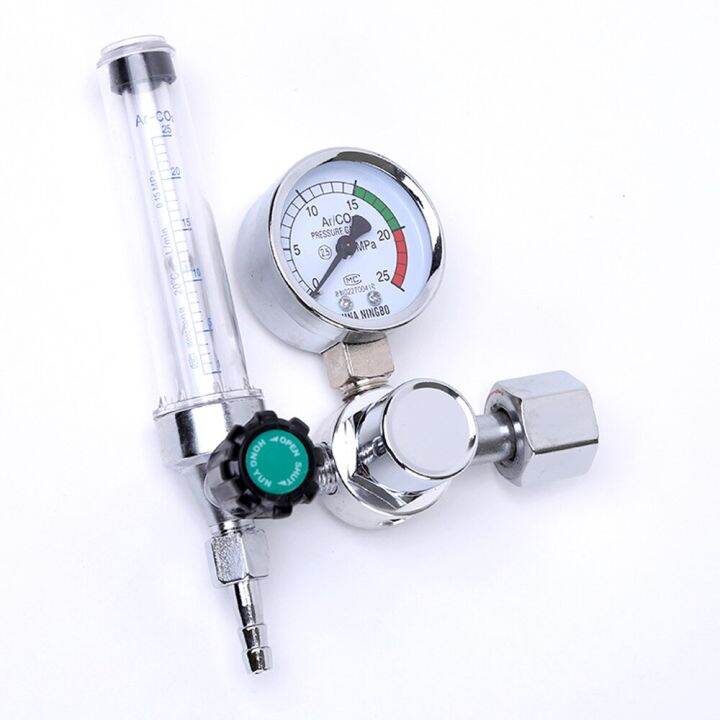 0-25Mpa Argon Regulator CO2 Mig Tig Flow-Meter Gas-Regulators Flowmeter ...