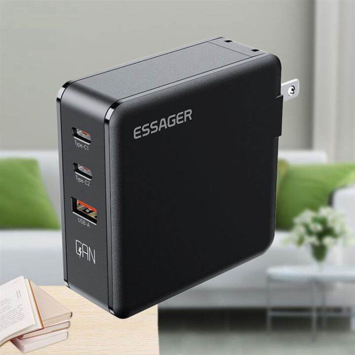 essager-140w-gan-usb-type-c-desktop-charger-quick-chagers-multi-port-charger-fit-for-samsung-iphone-laptop-chagers