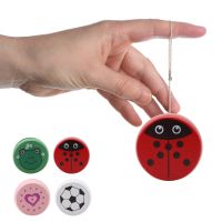 Cute Animal Prints Wooden Yoyo Toys Ladybug Toys Kids Yo-Yo Creative Toys For Children 5cm Wooden Yo Yo ball Educational Toys