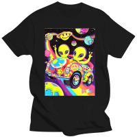 Lisa Frank Alien Tshirt Men Cotton T Shirt Tshirt Hop Tees