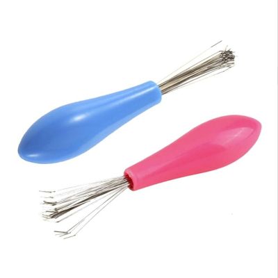 Comb Hair Brush Cleaner Plastic Metal Cleaning Remover Embedded Tool Remover Handle Tangle Hair Comb Accessories Random Color