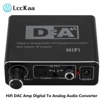 Portable Hifi DAC Amp Digital To Analog Audio Converter RCA 3.5mm Headphone Amplifier Toslink Optical Coaxial Output dac 24bit