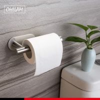 Toilet Paper Holder Self Adhesive 3M Sticker Toilet Tissue Roll Holder No Drilling For Bathroom Stainless Steel Brushed Toilet Roll Holders