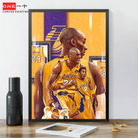 ภาพแขวน Lakers Kobe Bryant NBA เสื้อที่ระลึกดาวสร้างแรงบันดาลใจจิตรกรรมตกแต่งห้องนั่งเล่นห้องนอนหัวเตียงภาพฝาผนัง B7222