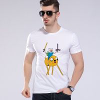 New Summer Fashion Male T Shirt Adventure Time Finn And Jake Design Harajuku Clothing kawaii Mens T-shirts X9LG