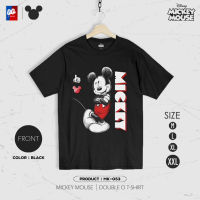 [ส่งฟรี] เสื้อยืด Mickey Mouse มิกกี้เมาส์ รุ่น MK-053 ลิขสิทธิ์แท้ วอลต์ ดิสนีย์ สีดำ เสื้อ Disney แท้ [M,L,XL,2XL]