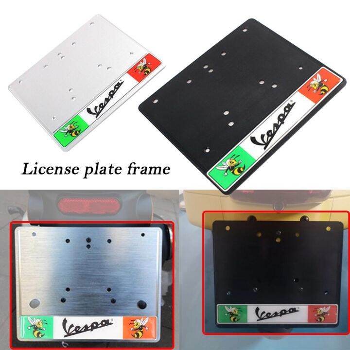 License Plate Holder Frame for Vespa GTS GTV LX Primavera Sprint PX