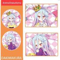 อะนิเมะไม่มีเกมไม่มีชีวิต Shiro เซ็กซี่สาวน่ารักกอดครอบหมอนกอดครอบหมอน Otaku ที่นอน Dakimakura ปลอกหมอน