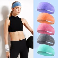 【cw】 High Elastic Headband forHair OutdoorGym Sweatband HeadbandYoga Hair Band Wide Sweatband for Women