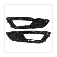 Car Fog Light Cover Black Accessories Grill Grille Racing Grills NOT Light for Ford Focus Sports S SE 2015 2016 2017 2018