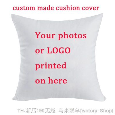 【CW】☊  Throw Custom Cushion Cover Wedding Pets Baby Picture Print Pillowcase