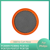 สำหรับ Philips เครื่องดูดฝุ่นอุปกรณ์เสริม FC8009 FC8081 FC6723 FC6725 FC6727 FC6728ชิ้นส่วนตัวกรอง