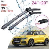 สำหรับ Audi Q3 8U 2012 ~ 2019 2013 2014 2015 2016ใบมีดที่ปัดน้ำฝนกระจกหน้ารถด้านหน้ารถสติกเกอร์อุปกรณ์เสริมใบปัดน้ำฝน