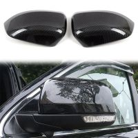 Car Carbon Fiber Rearview Side Glass Mirror Cover Trim Side Mirror Caps for Durango 2011-2022