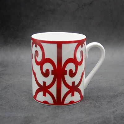Bone China Coffee mug High Grade Afternoon Tea Cups Ceramic Drinkware Porcelain Mugs Classic Designs With Spoon Free Shipping