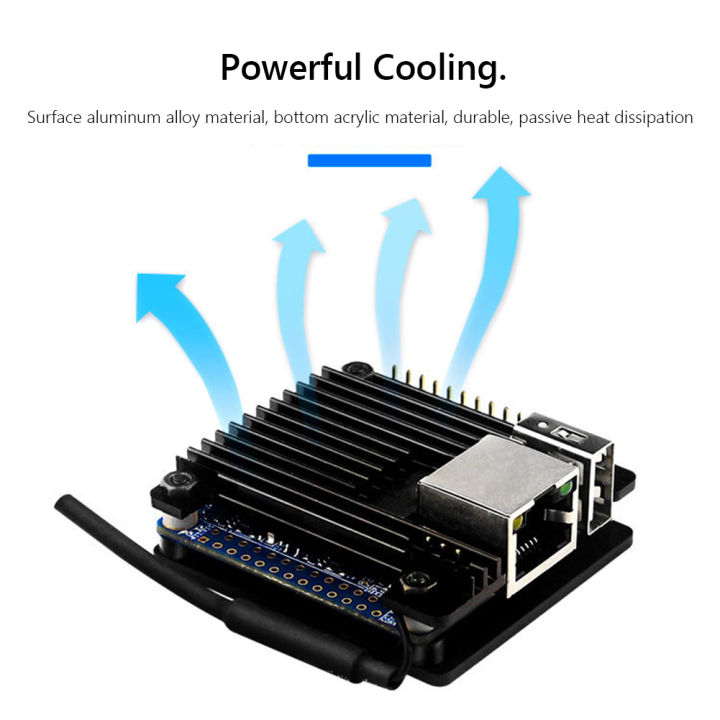 สำหรับ-orange-pi-zero-orange-pi-zero-2เคสอลูมิเนียม-passive-cooling-สีดำ