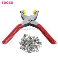 100 Sets 9.5mm Silver Prong Ring Press Studs Snap Fasteners Dummy Clip Plier Drop Ship