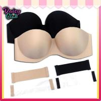 Daisyclub Bra บรา เกาะอก เกาะอกไร้สาย บราไร้ขอบ เสื้อในไร้สาย บราไร้สาย บรา 3D บรานมชิด บราถนอมทรง บราอัพไซต์ เสื้อชั้นใน (สีดำ,สีเนื้อ) รหัสสินค้า 10859