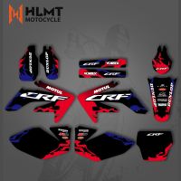 ✑ที่ได้☃HLMT สติกเกอร์พื้นหลังกราฟิกสไตล์ทีมใหม่ชุดสำหรับฮอนด้า CRF250 CRF250R CRF 250 250R 2004 -2005