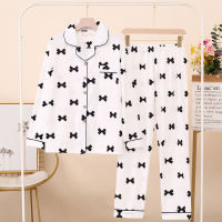 PLUS Cloth 6XL 7XL Spring Women Pajamas Sets Girls Sleepwear Pyjamas Soft Nightwear Female Cartoon Youth Pijama Suit 3XL 4XL 5XL