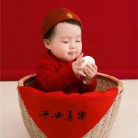 [Free ship] Hanfu boys one-year-old dress suit one-piece climbing clothes Chinese style boys and girls banquet catch week