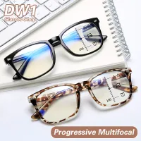 3 In 1 Progressive Multifocal แว่นตาอ่านหนังสือสำหรับผู้หญิงผู้ชายสมาร์ทซูมดูไกลและใกล้ Anti-Blue Light Glasses