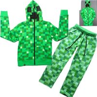 CODเสื้อกันหนาว มีฮู้ด แต่งซิป ลาย Mine craft Creeper เหมาะกับของขวัญวันฮาโลวีน และคริสต์มาส สําหรับเด็ก