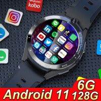 6GB + 128GB 2022สมาร์ทวอท์ชเครือข่าย4G ใหม่ CPU คู่8-Core Android 11 Smartwatch พร้อมกล้อง8MP 900MAh แบตสำรองซิมการ์ด GPS VernaAbig