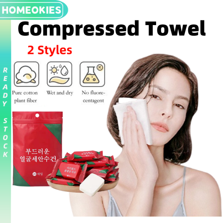 Portable Compressed Towel Disposable Cleaning Towel Nonwoven Mesh