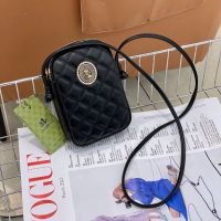 2023♞☂ Double zipper one shoulder his small sweet ling wind 8301 black cell phone bag