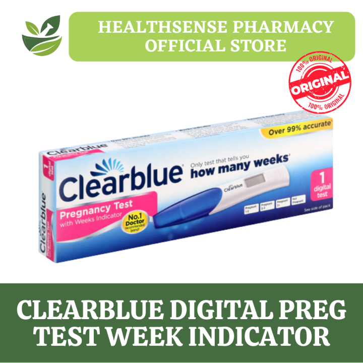 CLEARBLUE Digital Pregnancy Test Kit With Week Indicator 1's Lazada