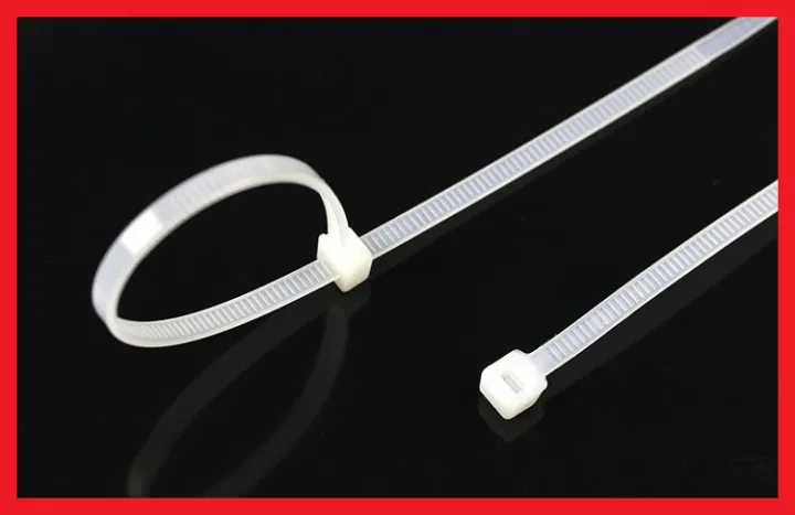 AUTHENTIC Cable Tie 6 100PCS ( M2.5 X 150 mm)(2.5X100mm) WHITE Nylon ...