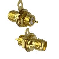 1pcs Connector SMA Female Jack Nut Bulkhead Solder Panel Mount RF Coaxial Adapter Straight New Brass Wire Terminal