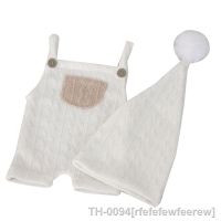 ✣❂❉ rfefefewfeerew N80c conjunto de roupas presente do chuveiro bebê recém-nascido fotografia prop ramoers com chapéu algodão-material para meninos meninas