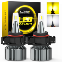 AUXITO 2ชิ้น CANBUS ไฟตัดหมอกแอลอีดี PSX24W CSP H8 H11 H9 H16(JP) หมอกโคมไฟหลอดไฟ LED สีเหลือง3000K ไฟตัดหมอกสำหรับขับรถรถยนต์ DRL