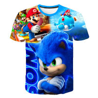 Childrens Sonic T-Shirt Children For Girl Boy Girls Kids Kids Print 3D TShirts Child Baby Tops Clothing Harajuku TShirt Clothes