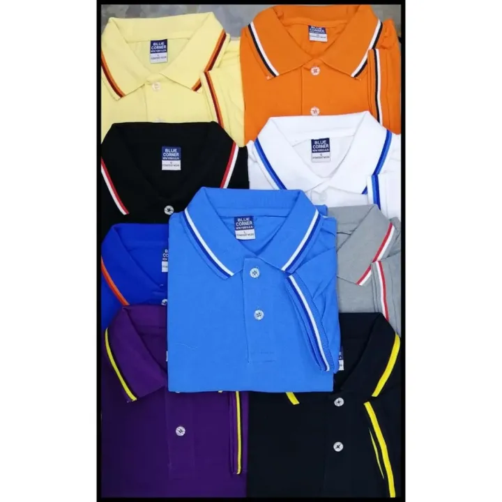 Blue corner polo shirt with lining Clearance