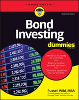 หนังสืออังกฤษใหม่ BOND INVESTING FOR DUMMIES (3RD ED.)