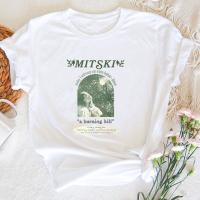 Mitski Burning Hill เสื้อ T กราฟิกพิมพ์ Mitski ทัวร์ฤดูร้อนเสื้อยืดผู้หญิงผ้าฝ้ายผู้หญิงแขนสั้นเสื้อ Tee streetwearS-5XL