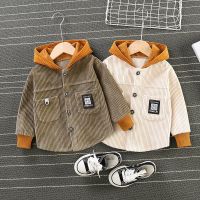 [COD] Boys spring and autumn corduroy jacket childrens hoodie top 2022 new 1-4 years old baby clothes