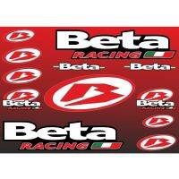 Beta Decals สติกเกอร์รถจักรยานยนต์กราฟิกไวนิลชุดโลโก้กาว Aufkleber 12ชิ้น