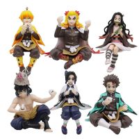 Demon Slayer Anime Figure Kamado Nezuko Kochou Shinobu Action Figure Kimetsu no Yaiba Tsuyuri Kanawo Figurine Model Doll