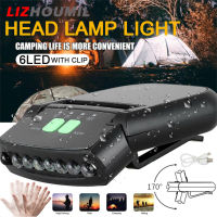 LIZHOUMIL คบเพลิงไฟหน้ารถมอเตอร์ไซค์แบบ Led ชาร์จไฟได้หัวสดใสคลิปตัวต่อมากสำหรับไฟแค็ปตั้งแคมป์ตกปลาตอนกลางคืน