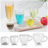 JIYAN2866 Convenience Drinks Wine Multiple Styles Double Layer Cup Glass Cup Tea Heat-Resistant Bottle