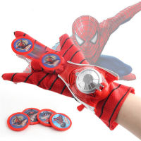 HIKAYA classic superhero toys for kids  Cosplay Spider glove and launcher  children hero captain shield emitter  toy for role-playing Halloween Christ