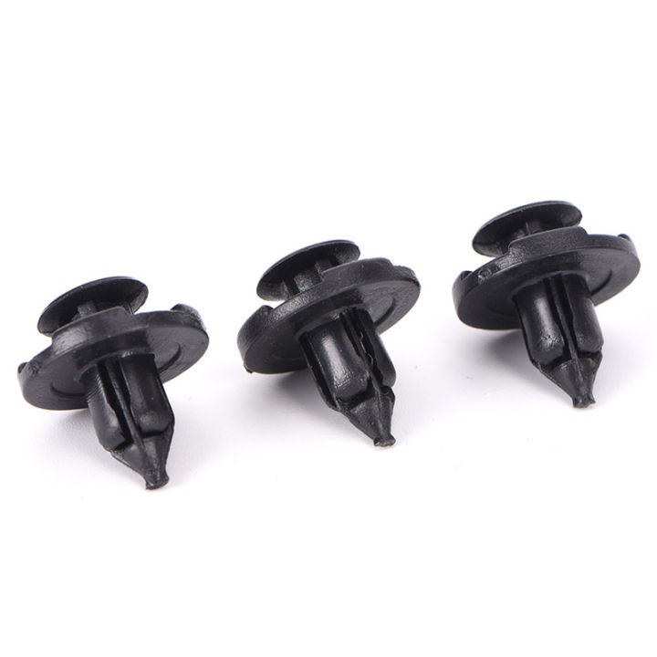 lowest-price-mh-50x-8mm-auto-bumper-fender-retainer-push-black-plastic-fixed-clips-ตัวยึด