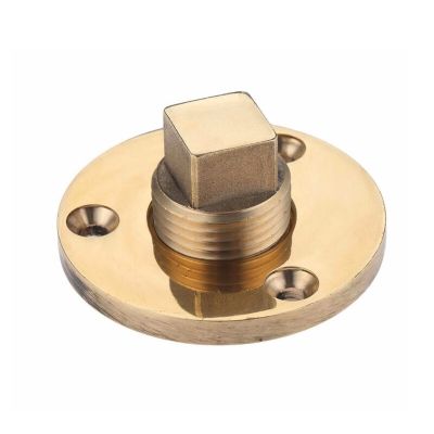 Marine 1 Inch Hole Brass Screw Thread Boat Yacht Drain Plug Hull  Hardware Accessories Corrosion Resistance Accessories