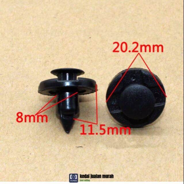 100 pcs Perodua myvi,viva,alza BUMPER CLIP Lazada