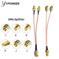 YPioneer SMA Male to 2 Female SMA Female to 2 Male Splitter Combiner RG316 RF Extension Cable for Home Phone T10018/T10035