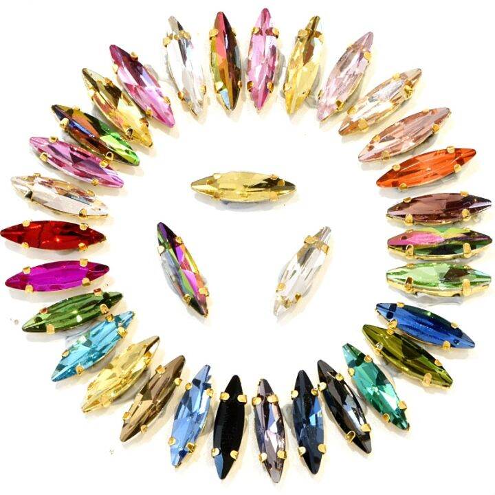 50pcs-4x15mm-horse-eye-shape-sew-on-rhinestones-with-claw-crystal-glass-rhinestones-with-golden-claw-for-diy-garments-b1194